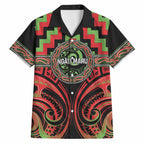 Aotearoa Ngati Maru Personalised Hawaiian Shirt Maori Iwi Poutama Puhoro Tattoo
