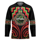 Aotearoa Ngati Maru Personalised Hockey Jersey Maori Iwi Poutama Puhoro Tattoo