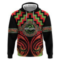 Aotearoa Ngati Maru Personalised Hoodie Maori Iwi Poutama Puhoro Tattoo