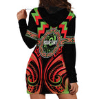 Aotearoa Ngati Maru Personalised Hoodie Dress Maori Iwi Poutama Puhoro Tattoo