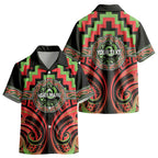 Aotearoa Ngati Maru Personalised Kid Hawaiian Shirt Maori Iwi Poutama Puhoro Tattoo