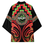 Aotearoa Ngati Maru Personalised Kimono Maori Iwi Poutama Puhoro Tattoo