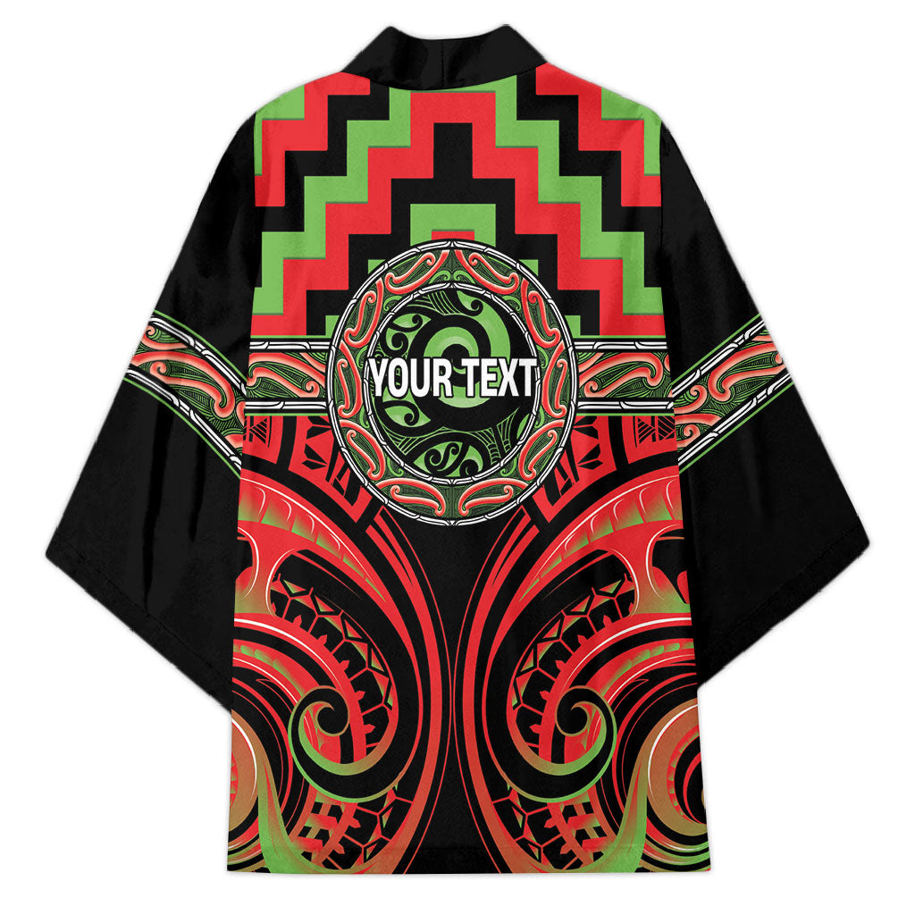 Aotearoa Ngati Maru Personalised Kimono Maori Iwi Poutama Puhoro Tattoo