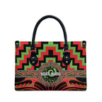Aotearoa Ngati Maru Leather Bag Maori Iwi Poutama Puhoro Tattoo