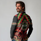 Aotearoa Ngati Maru Personalised Long Sleeve Polo Shirt Maori Iwi Poutama Puhoro Tattoo