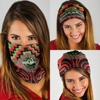 Aotearoa Ngati Maru Neck Gaiter Maori Iwi Poutama Puhoro Tattoo