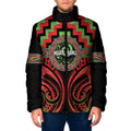 Aotearoa Ngati Maru Personalised Padded Jacket Maori Iwi Poutama Puhoro Tattoo