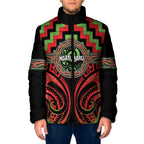 Aotearoa Ngati Maru Personalised Padded Jacket Maori Iwi Poutama Puhoro Tattoo