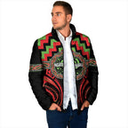 Aotearoa Ngati Maru Personalised Padded Jacket Maori Iwi Poutama Puhoro Tattoo