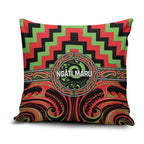 Aotearoa Ngati Maru Pillow Cover Maori Iwi Poutama Puhoro Tattoo