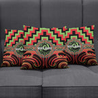 Aotearoa Ngati Maru Pillow Cover Maori Iwi Poutama Puhoro Tattoo