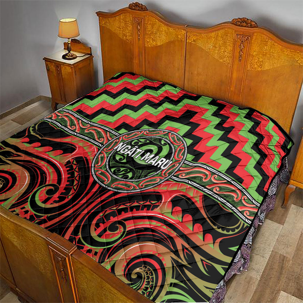 Aotearoa Ngati Maru Quilt Maori Iwi Poutama Puhoro Tattoo