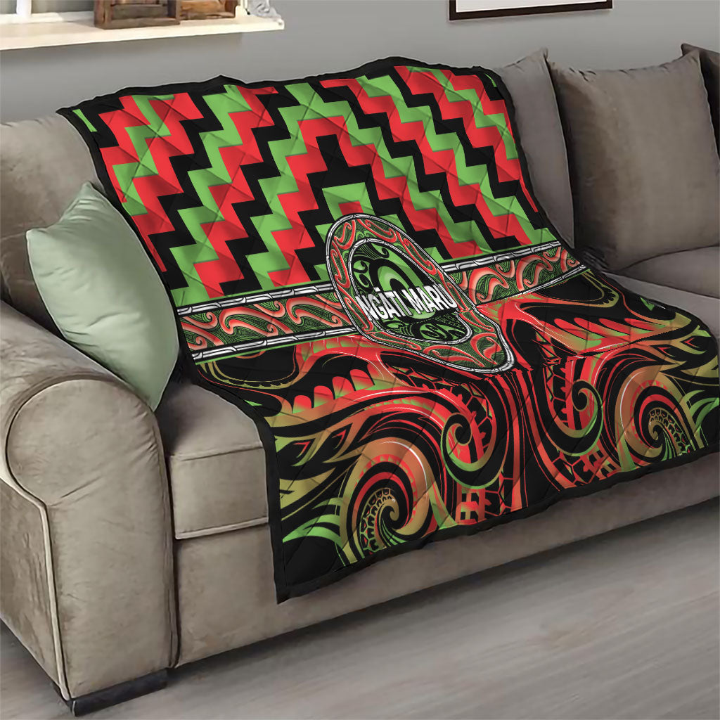 Aotearoa Ngati Maru Quilt Maori Iwi Poutama Puhoro Tattoo