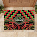 Aotearoa Ngati Maru Rubber Doormat Maori Iwi Poutama Puhoro Tattoo