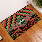 Aotearoa Ngati Maru Rubber Doormat Maori Iwi Poutama Puhoro Tattoo