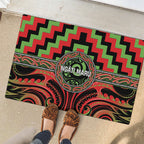 Aotearoa Ngati Maru Rubber Doormat Maori Iwi Poutama Puhoro Tattoo