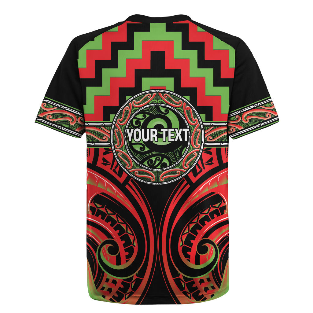 Aotearoa Ngati Maru Personalised Rugby Jersey Maori Iwi Poutama Puhoro Tattoo