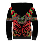 Aotearoa Ngati Maru Personalised Sherpa Hoodie Maori Iwi Poutama Puhoro Tattoo