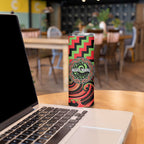 Aotearoa Ngati Maru Personalised Skinny Tumbler Maori Iwi Poutama Puhoro Tattoo