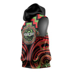 Aotearoa Ngati Maru Personalised Sleeveless Hoodie Maori Iwi Poutama Puhoro Tattoo