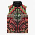 Aotearoa Ngati Maru Personalised Sleeveless Puffer Jacket Maori Iwi Poutama Puhoro Tattoo