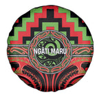 Aotearoa Ngati Maru Spare Tire Cover Maori Iwi Poutama Puhoro Tattoo