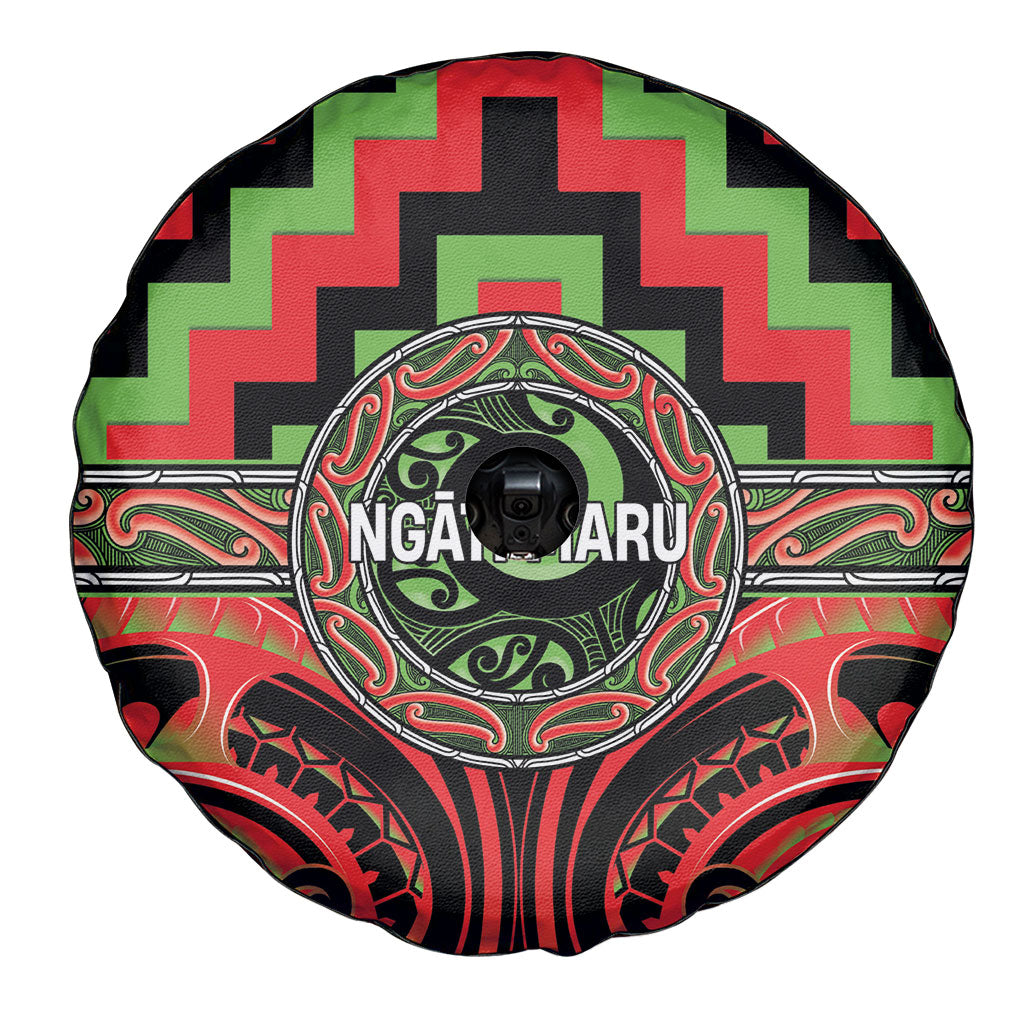 Aotearoa Ngati Maru Spare Tire Cover Maori Iwi Poutama Puhoro Tattoo