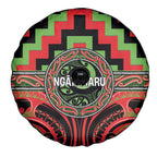 Aotearoa Ngati Maru Spare Tire Cover Maori Iwi Poutama Puhoro Tattoo
