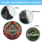 Aotearoa Ngati Maru Spare Tire Cover Maori Iwi Poutama Puhoro Tattoo