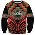 Aotearoa Ngati Maru Personalised Sweatshirt Maori Iwi Poutama Puhoro Tattoo