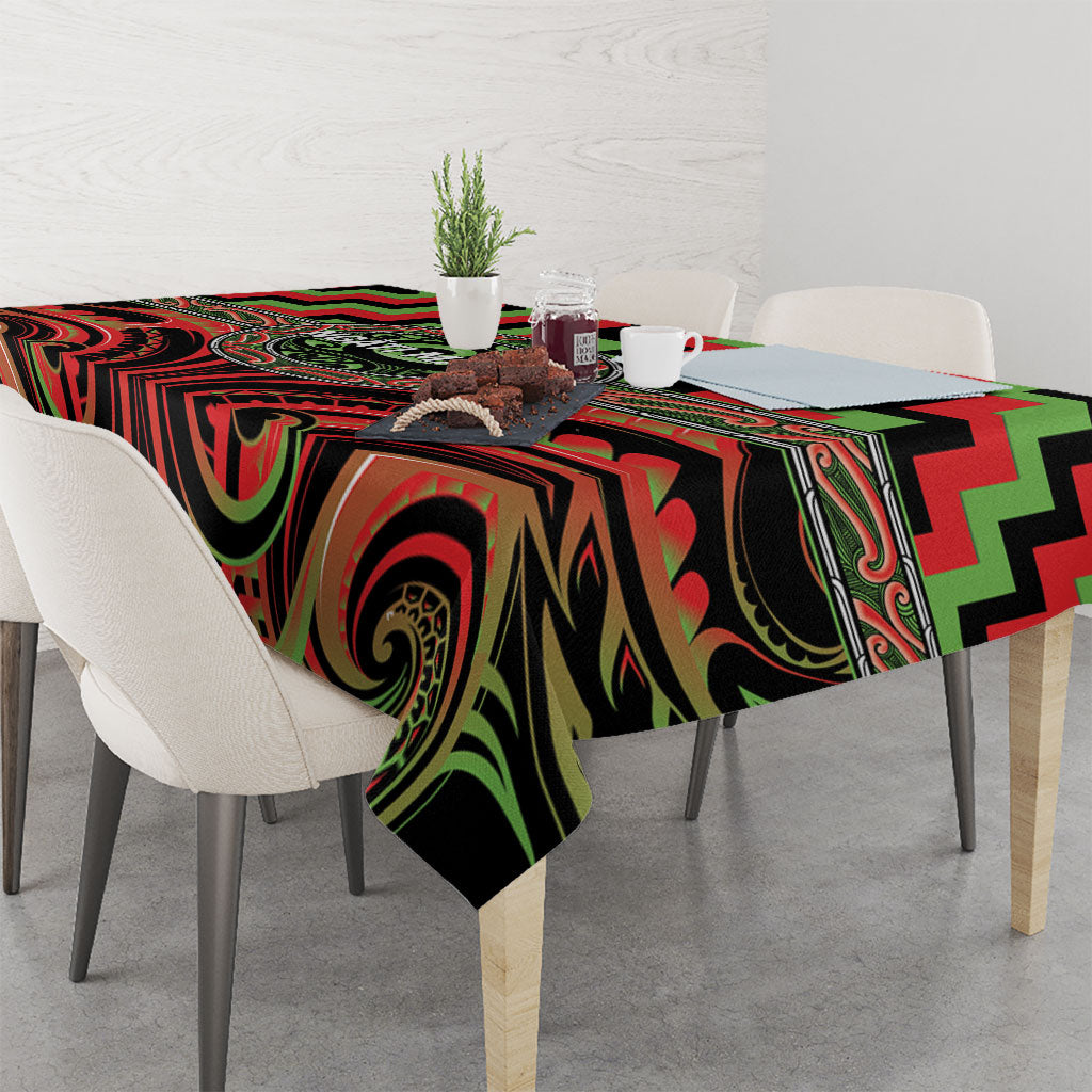 Aotearoa Ngati Maru Tablecloth Maori Iwi Poutama Puhoro Tattoo