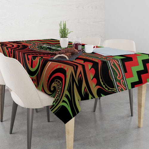 Aotearoa Ngati Maru Tablecloth Maori Iwi Poutama Puhoro Tattoo