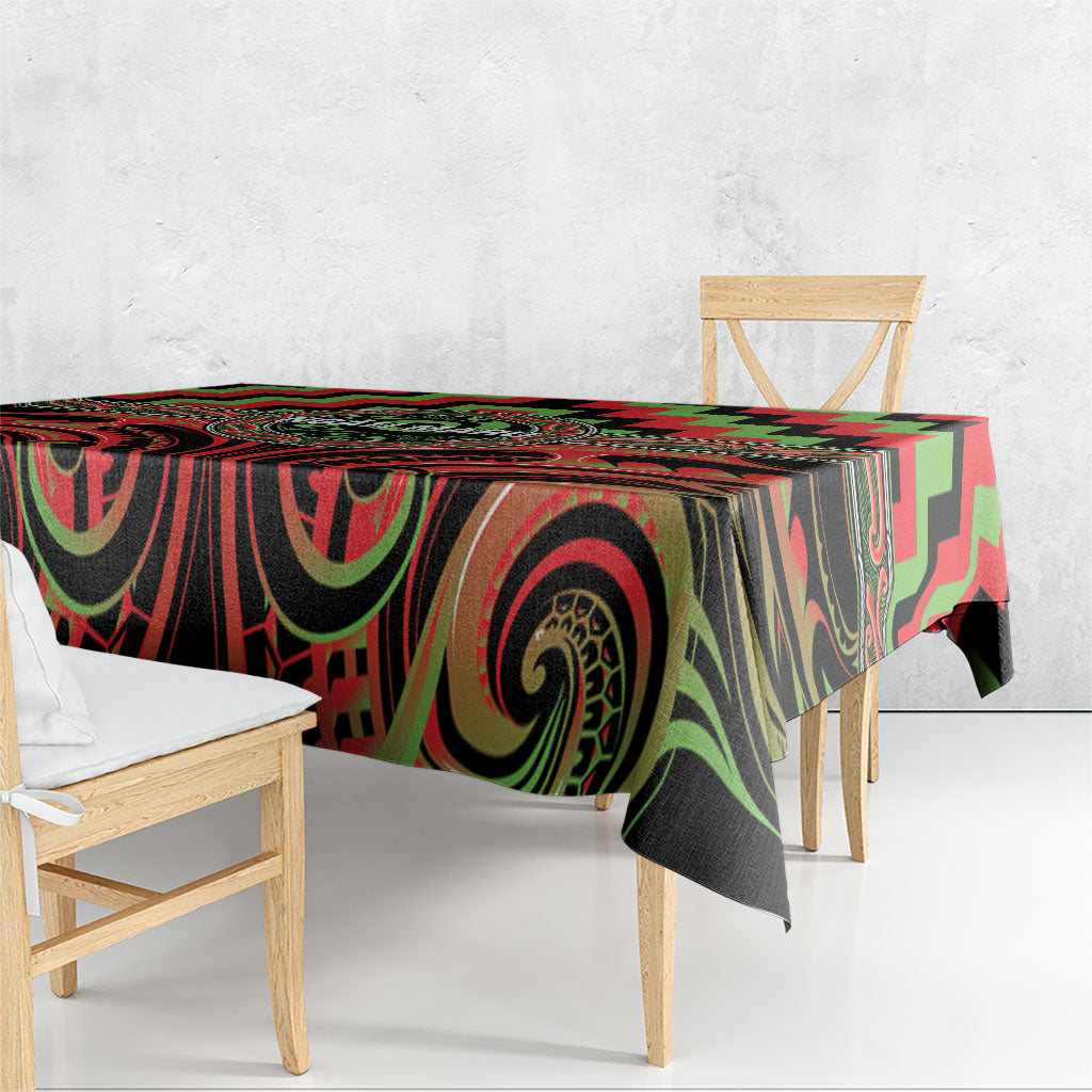 Aotearoa Ngati Maru Tablecloth Maori Iwi Poutama Puhoro Tattoo