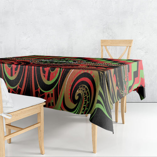 Aotearoa Ngati Maru Tablecloth Maori Iwi Poutama Puhoro Tattoo