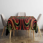 Aotearoa Ngati Maru Tablecloth Maori Iwi Poutama Puhoro Tattoo