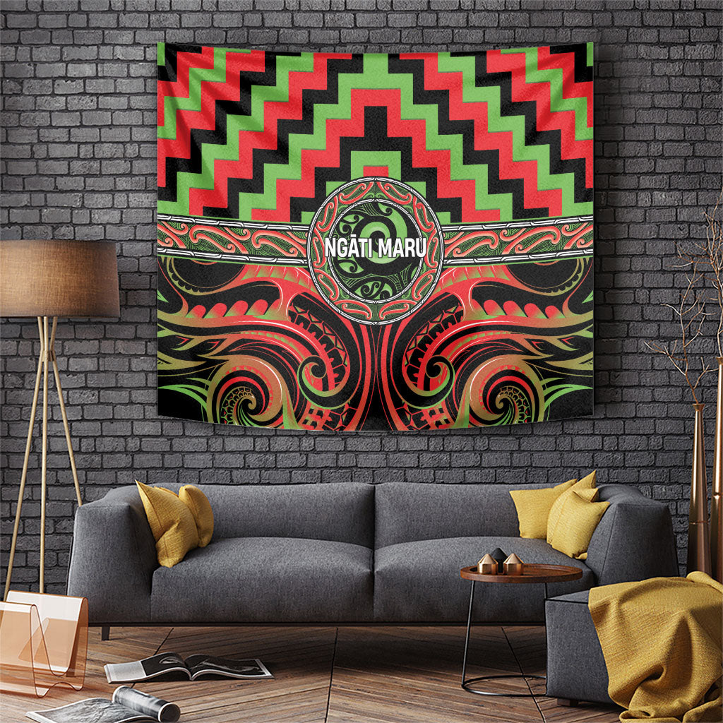 Aotearoa Ngati Maru Tapestry Maori Iwi Poutama Puhoro Tattoo
