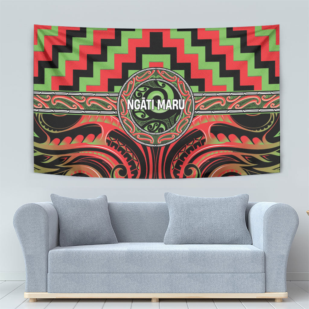 Aotearoa Ngati Maru Tapestry Maori Iwi Poutama Puhoro Tattoo