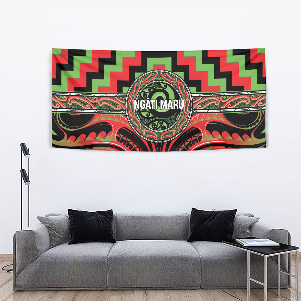 Aotearoa Ngati Maru Tapestry Maori Iwi Poutama Puhoro Tattoo