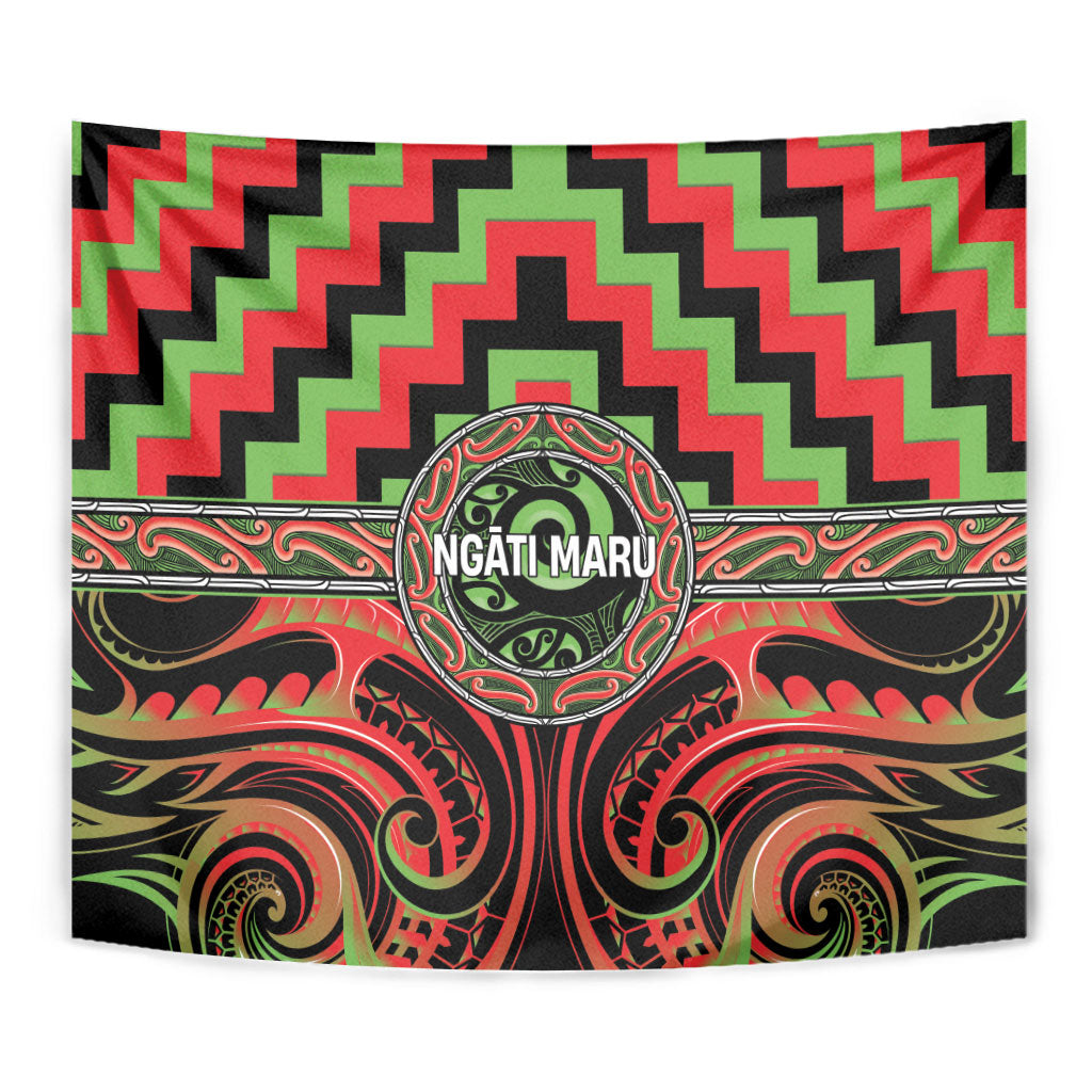 Aotearoa Ngati Maru Tapestry Maori Iwi Poutama Puhoro Tattoo