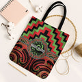 Aotearoa Ngati Maru Tote Bag Maori Iwi Poutama Puhoro Tattoo