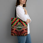 Aotearoa Ngati Maru Tote Bag Maori Iwi Poutama Puhoro Tattoo