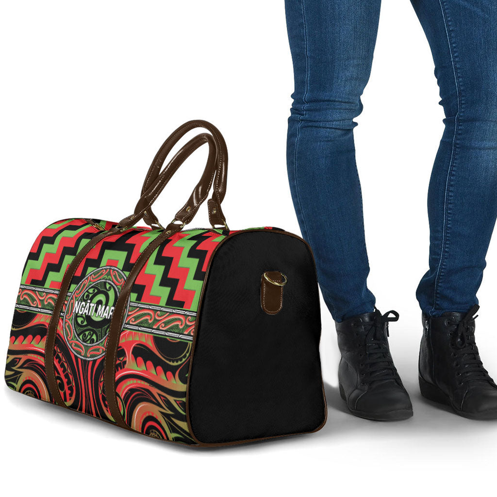 Aotearoa Ngati Maru Travel Bag Maori Iwi Poutama Puhoro Tattoo