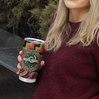 Aotearoa Ngati Maru Personalised Tumbler Cup Maori Iwi Poutama Puhoro Tattoo