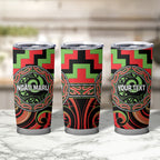 Aotearoa Ngati Maru Personalised Tumbler Cup Maori Iwi Poutama Puhoro Tattoo