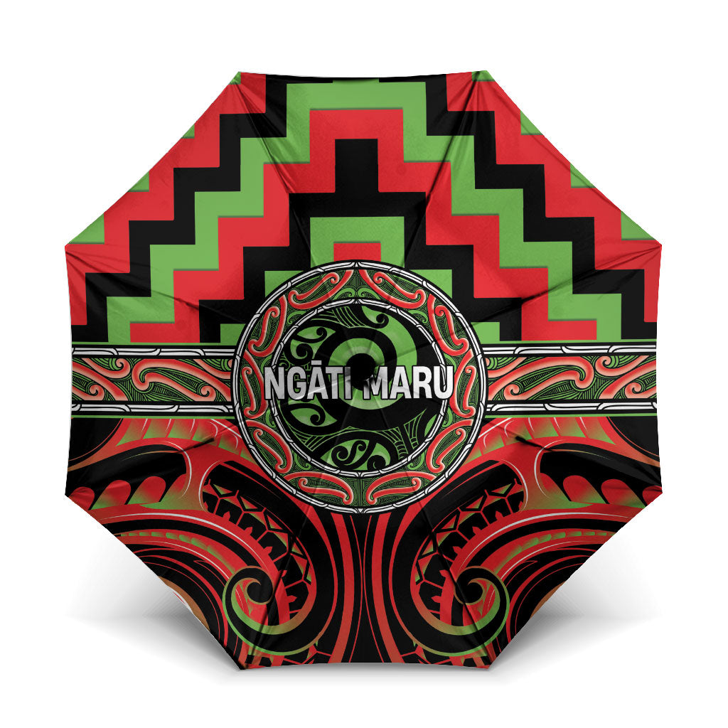 Aotearoa Ngati Maru Umbrella Maori Iwi Poutama Puhoro Tattoo