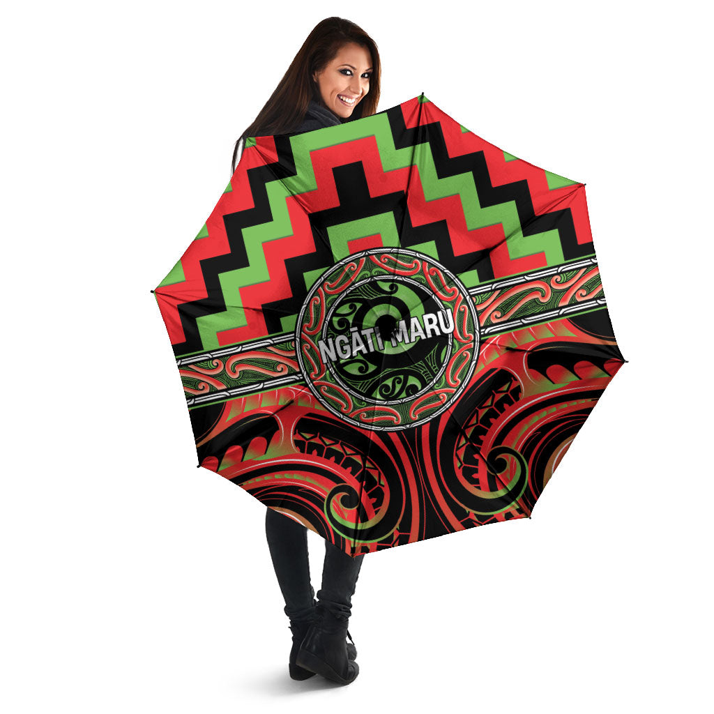 Aotearoa Ngati Maru Umbrella Maori Iwi Poutama Puhoro Tattoo