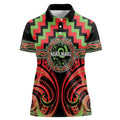 Aotearoa Ngati Maru Personalised Women Polo Shirt Maori Iwi Poutama Puhoro Tattoo