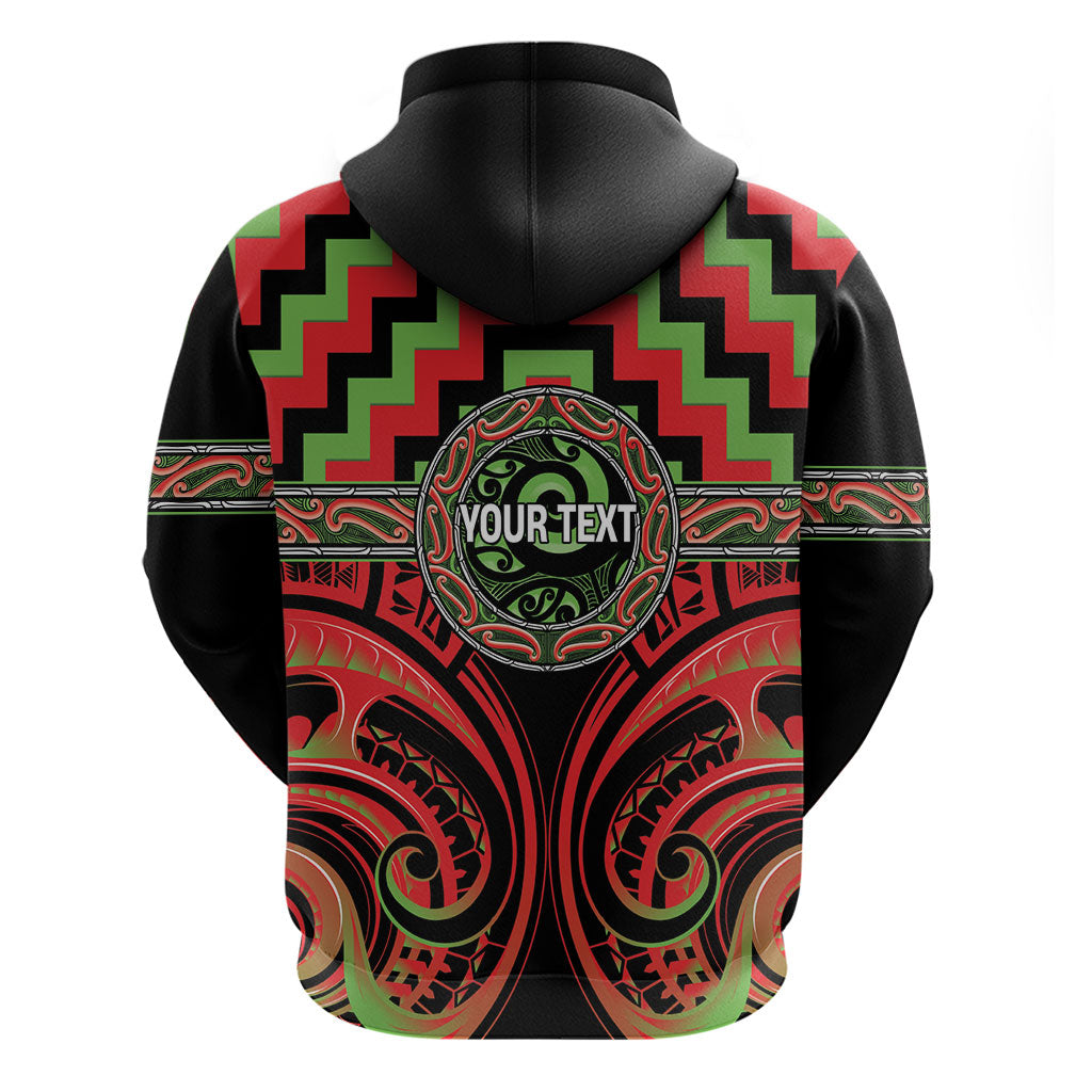 Aotearoa Ngati Maru Personalised Zip Hoodie Maori Iwi Poutama Puhoro Tattoo