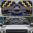 Aotearoa Ngati Raukawa Auto Sun Shade Maori Iwi Poutama Puhoro Tattoo