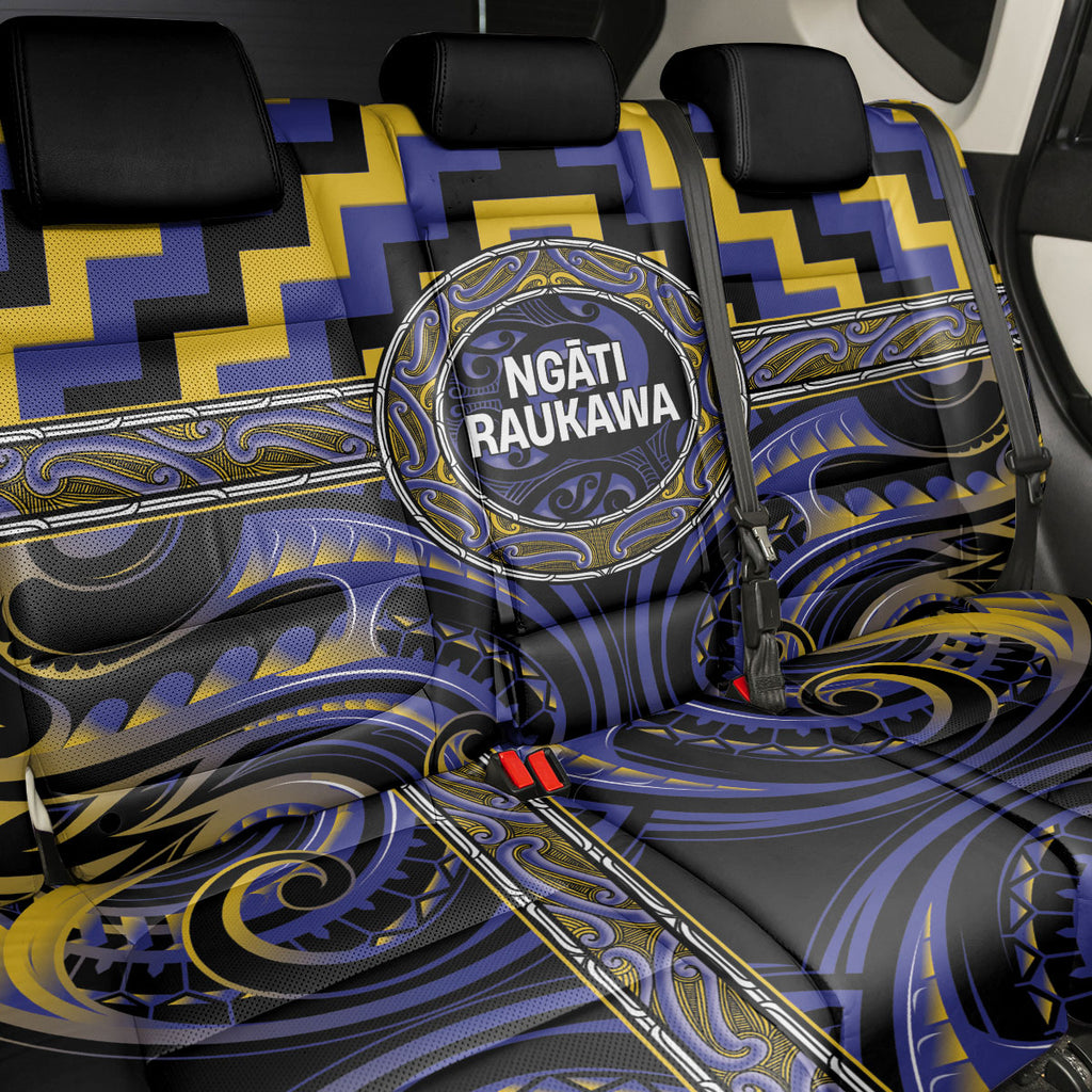 Aotearoa Ngati Raukawa Back Car Seat Cover Maori Iwi Poutama Puhoro Tattoo